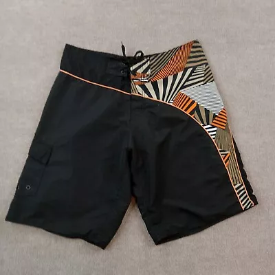 B. Split Board Shorts Mens Size XL Black Drawstring Summer Beach Casual Logo • $18.99