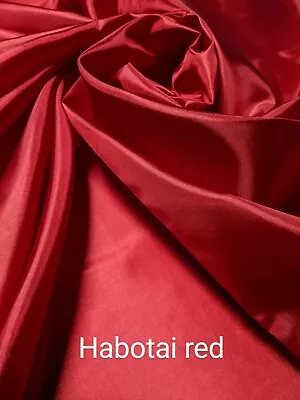 $3.97 • Buy Silk Habotai Lining Red 60  Wide By Yard , Blouse, Scarves, Lingerie.