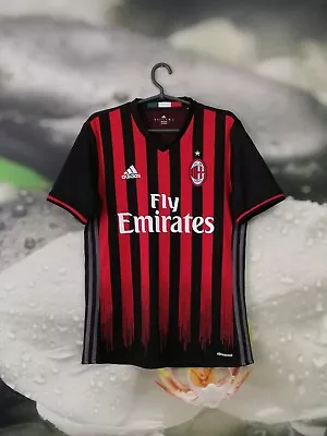 AC Milan 2016 - 2017 Home Football Shirt Jersey Adidas Size S • $45