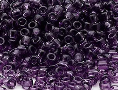 200 Transparent Amethyst Purple Matsuno # 6 Glass Seed Beads • $1.10