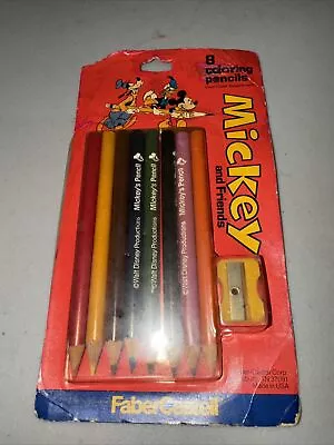 FaberCastell Disney And Friends 8 Pack Coloring Pencils + Sharpener New • $11.99