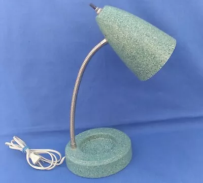 MCM *SMALL SIZE* **Single-Cone** Metal Mid Century Modern Retro Gooseneck Lamp • $35