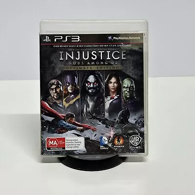 PS3 Sony PlayStation - Injustice / Gods Among Us - Ultimate Edition - Manual - • $12.69