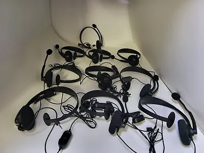 10 New Genuine Oem Microsoft Xbox 360 Chat Headset W/ Boom Mic Volume Dial 15f  • $39.95