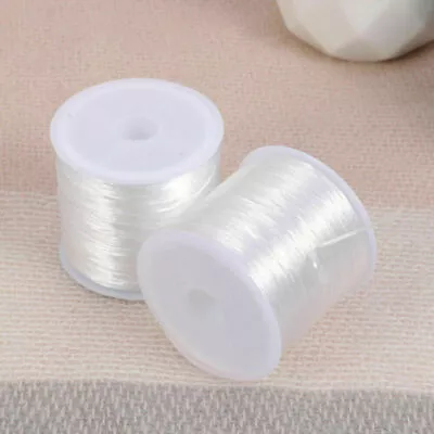$5.60 • Buy 54 Yards Crystal Elastic Cord String Wire Beading Thread DIY Jewelry Making 2PCS