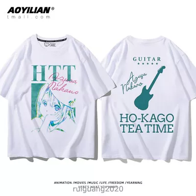 K-ON Anime Cosplay Casual Short Sleeve Unisex Top Tee Leisure T-shirt Summer • $23.50