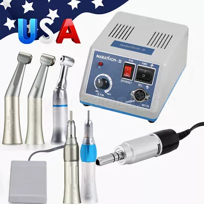 Dental Lab Marathon Electric Micromotor Polisher & Slow Low Speed Handpiece USA • $15.99