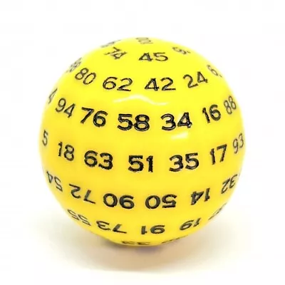 Dice D100 Yellow-Black • $119.16