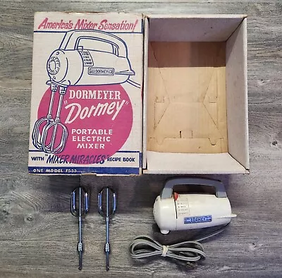 Vintage Dormey Electric Hand Mixer Model 7500 60 W 5 Speeds Works 1950's • $34.99