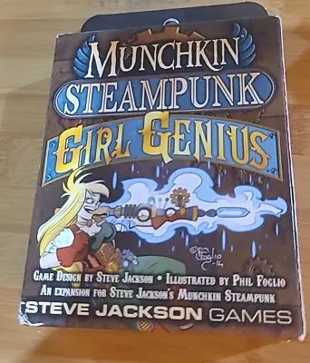 Munchkin Steampunk Girl Genius 112 Card Game Expansion Steve Jackson Games 1575 • $17.95