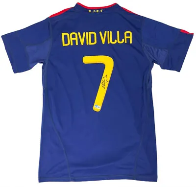 $486.50 • Buy David Villa Signed Team Spain Adidas Jersey Beckett - BAS