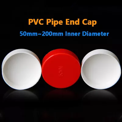 PVC Pipe End Cap Cover Tubing Plug Pvc Hose Stopper 50mm To 200mm Inner Diameter • £2.03