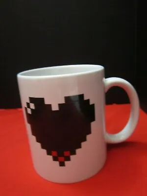 £18.63 • Buy Kikkerland Pixel Heart Morph Thermal Heat Changing Coffee / Tea Mug