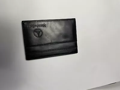 MERCEDES BENZ Genuine OEM Black Leather Card Holder Wallet Window • $5.72