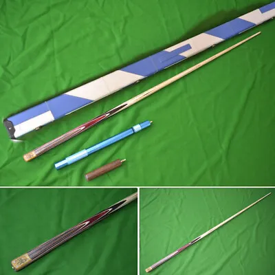 £124.99 • Buy Handmade 1 Piece Snooker Cue Set With Case + Mini Butt  + Telescopic Extension
