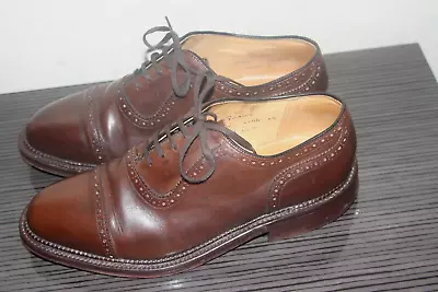 Joseph Cheaney Oxford Semi Brogue Shoes UK 8.5 • £60