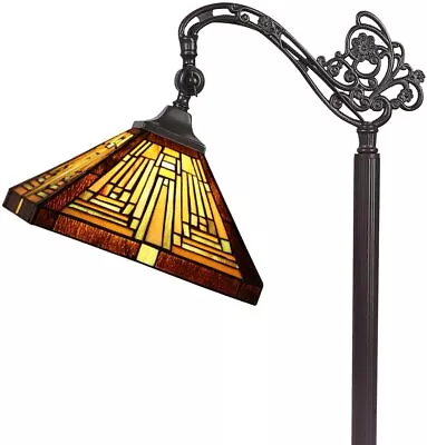 Capulina Tiffany Floor Lamp H62  Tall Industrial Pole Antique Mission Style • $167.77