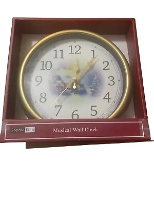 Christmas Musical Wall Clock Plays Many Holiday Songs Every Hour. New In Box • $32.50