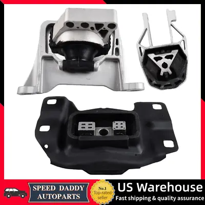 3PCS Engine Motor & Transmission Mount Kit FOR 2013-2016 Ford Escape 2.0L 2.5L • $65.95