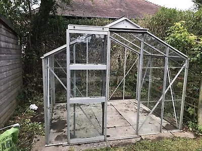 8ft X 6ft Aluminium & Glass Greenhouse • £49.99