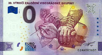 Zero Euro Bill - 0 Euro - Czech Republic - Visegradske Skupiny 2021-2 • £3.39
