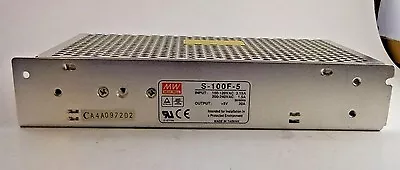 Mean Well S-100F-5 Switching DC Power Supply (5VDC 20A) Tested- Good LOT OF 2 • $25