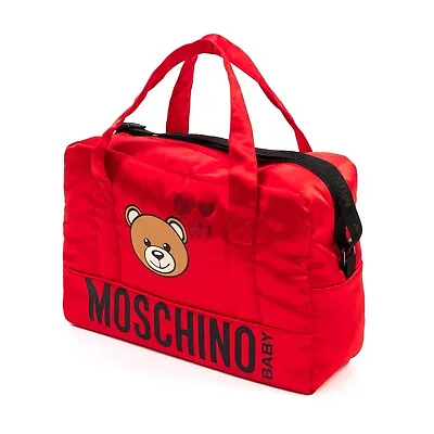 NWT Love Moschino Luxury Red Satin Diaper Bag Changing Pad • $300