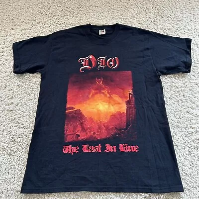 Vintage Dio Last In Line Rock Metal Grunge Band T-Shirt Men’s Size Lrg  2000 Y2K • $55.99