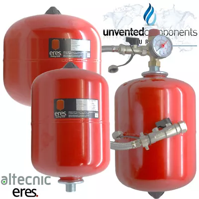 Altecnic Heating Expansion Vessel 8 12 18 24 Litre Sealed System Kit/EasiFit • £52.77