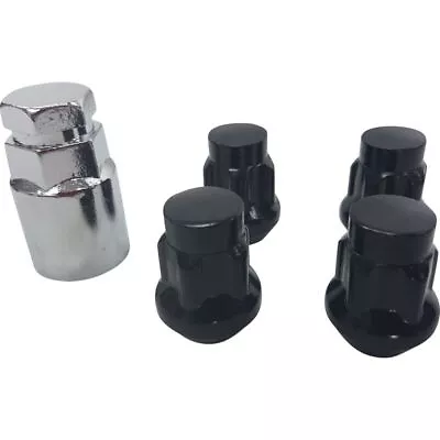 4 X Extreme 7/16  Black Wheel Acorn Locknut Mag Fit Holden HR HK HT HG HQ HZ WB • $21.95