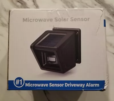 Driveway Solar Wireless Microwave Motion Sensor Alarm (Only) - New (Open Box) • $30.99