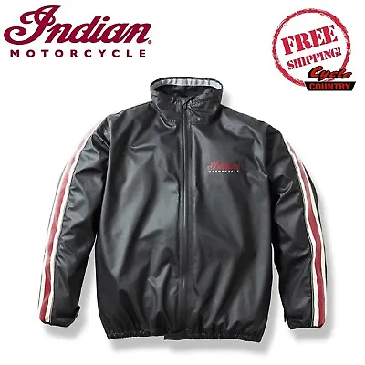 Genuine Indian Motorcycle Brand Unisex Rain Suit Jacket Black Free Shipping • $119.99