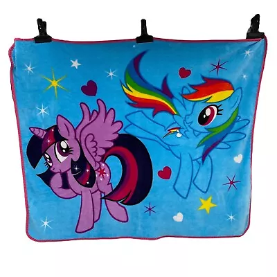 My Little Pony Throw Blanket Rainbow Dash & Twilight Sparkle • $18