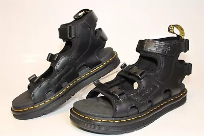 Dr. Martens X Suicoke Boak Gladiator Sandals Mens Size 12 46 Black Leather Shoes • $25