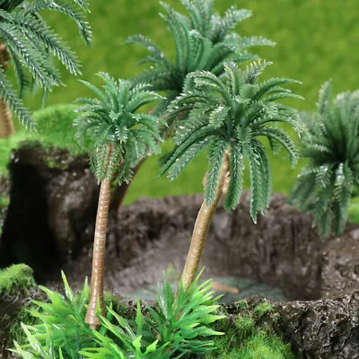 10 Pcs Small Trees Miniature Palm Trees Scenery Diorama Tree • $6.84