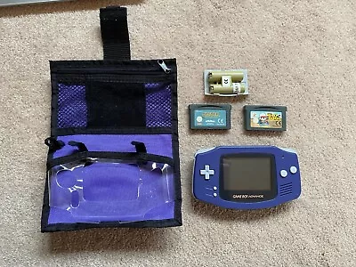 Nintendo Game Boy Advance (Indigo) Plus Two Games And Case • £20