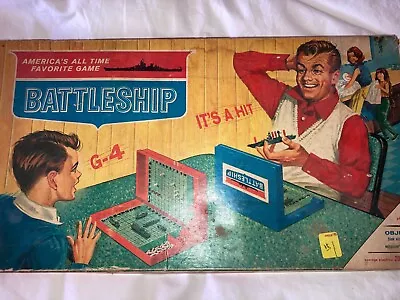 BOARD GAME Battleship Battle Ship (1967) Genuine 4730 Milton Bradley • $44.95