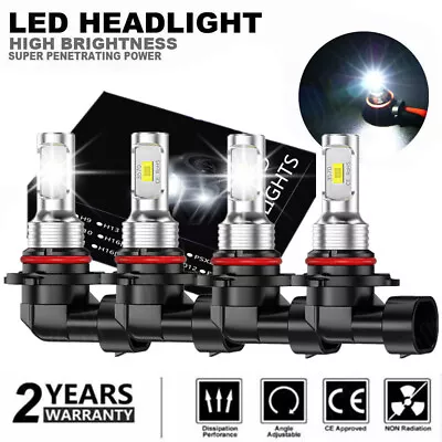 LED Headlight Bulbs Combo For Chevy C10 C/K GMT400 Pickup Truck 1500 2500 88-98 • $24.99