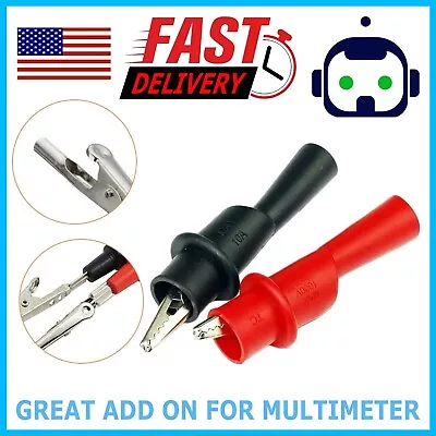 $4.95 • Buy Multimeter Test Leads For Fluke Meter Electrical Alligator Clip Probes