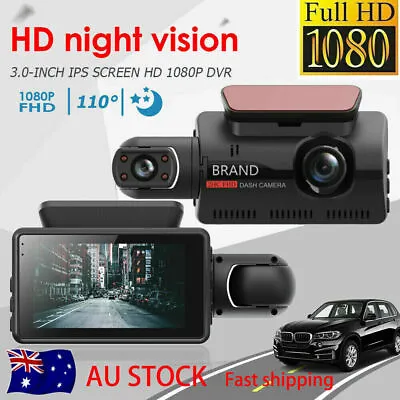 $30.22 • Buy Dual Lens Car DVR Dash Cam Video Recorder 1080P G-Sensor Front And Inside Camera