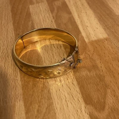 £10 • Buy Vintage Rolled Gold Bangle Bracelet