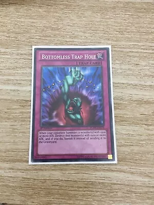 YUGIOH Secret Rare Bottomless Trap Hole LCJW-EN078 1st Edition • $10.10