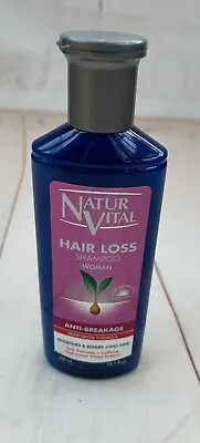 NATUR VITAL Hair Loss Shampoo Woman Anti Breakage Repairs Hair 300ml Exp 06/2025 • £13.95