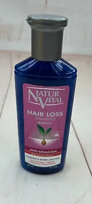 NATUR VITAL Hair Loss Shampoo Woman Anti Breakage Repairs Hair 300ml Exp 09/2024 • £13.95