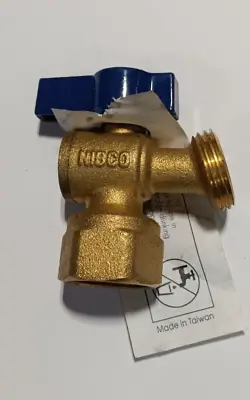 NIBCO QT73X34 Boiler Drain Valve 3/4 Inch FNPT X Male Hose 125 Psi CWP At 100 • $9.99