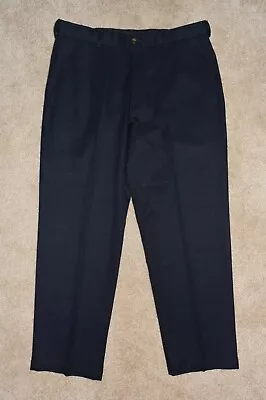 New Mens Haggar Cool 18 Performance Golf Dress Pants 34 X 29 Blue Flat Front • $26.99