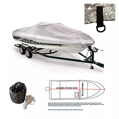 17'- 19' V-Hull Runabouts Bowrider BR Storage Mooring Jet Boat Cover • $99.95