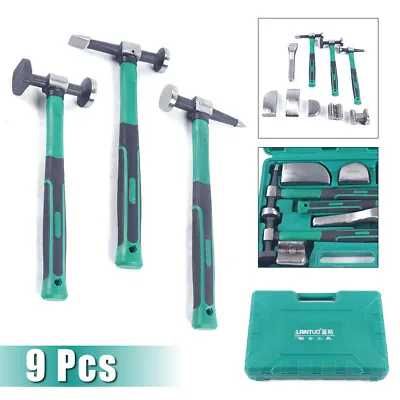 Auto Car Panel Crowbar Repair Tool Sheet Metal Shaping Mechanical Corrector Kit • $76