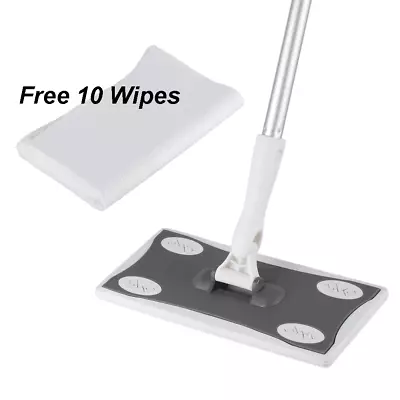 £8.69 • Buy Super Wood Tile Laminate Floor Cleaner Static Cleaning Mop With 10 Wet/Dry Wipes