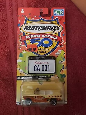 Matchbox Across America CA California 1955 Chevrolet Bel Air #31 50th Birthday • $3